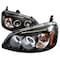 Spec-D Tuning 01-03 Honda Civic Halo LED Projector Black 2LHP-CV01JM-TM - alternate 1